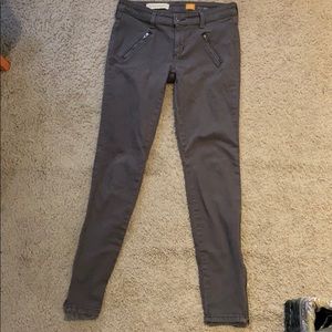 Grey Jeans with Zippers